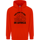 The Five Wild Animas to See in Africa Childrens Kids Hoodie Bright Red