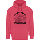 The Five Wild Animas to See in Africa Childrens Kids Hoodie Heliconia