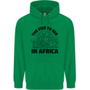 The Five Wild Animas to See in Africa Childrens Kids Hoodie Irish Green