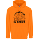The Five Wild Animas to See in Africa Childrens Kids Hoodie Orange