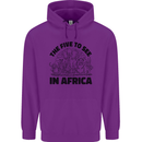 The Five Wild Animas to See in Africa Childrens Kids Hoodie Purple