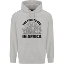 The Five Wild Animas to See in Africa Childrens Kids Hoodie Sports Grey