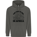 The Five Wild Animas to See in Africa Childrens Kids Hoodie Storm Grey