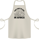 The Five Wild Animas to See in Africa Cotton Apron 100% Organic Natural
