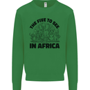 The Five Wild Animas to See in Africa Kids Sweatshirt Jumper Irish Green