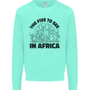 The Five Wild Animas to See in Africa Kids Sweatshirt Jumper Peppermint