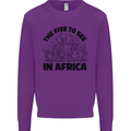 The Five Wild Animas to See in Africa Kids Sweatshirt Jumper Purple