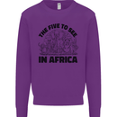 The Five Wild Animas to See in Africa Kids Sweatshirt Jumper Purple