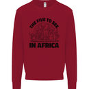 The Five Wild Animas to See in Africa Kids Sweatshirt Jumper Red