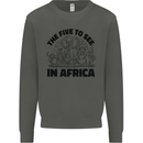 The Five Wild Animas to See in Africa Kids Sweatshirt Jumper Storm Grey