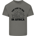 The Five Wild Animas to See in Africa Kids T-Shirt Childrens Charcoal