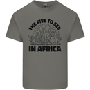 The Five Wild Animas to See in Africa Kids T-Shirt Childrens Charcoal