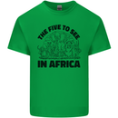 The Five Wild Animas to See in Africa Kids T-Shirt Childrens Irish Green