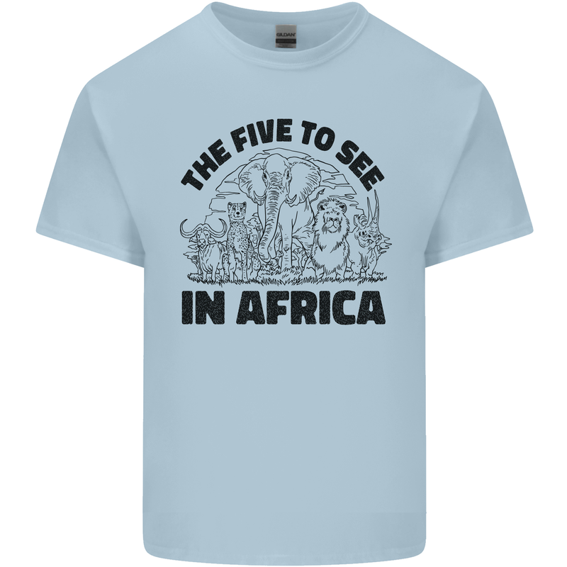 The Five Wild Animas to See in Africa Kids T-Shirt Childrens Light Blue