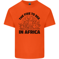 The Five Wild Animas to See in Africa Kids T-Shirt Childrens Orange