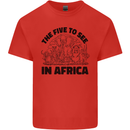 The Five Wild Animas to See in Africa Kids T-Shirt Childrens Red