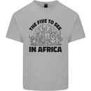 The Five Wild Animas to See in Africa Kids T-Shirt Childrens Sports Grey