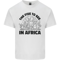The Five Wild Animas to See in Africa Kids T-Shirt Childrens White