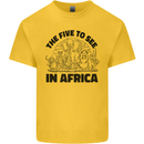 The Five Wild Animas to See in Africa Kids T-Shirt Childrens Yellow