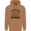 The Five Wild Animas to See in Africa Mens 80% Cotton Hoodie Caramel Latte