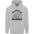 The Five Wild Animas to See in Africa Mens 80% Cotton Hoodie Sports Grey
