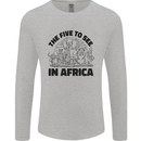 The Five Wild Animas to See in Africa Mens Long Sleeve T-Shirt Sports Grey