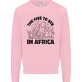 The Five Wild Animas to See in Africa Mens Sweatshirt Jumper Light Pink