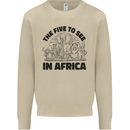 The Five Wild Animas to See in Africa Mens Sweatshirt Jumper Sand