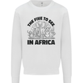 The Five Wild Animas to See in Africa Mens Sweatshirt Jumper White