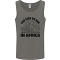The Five Wild Animas to See in Africa Mens Vest Tank Top Charcoal
