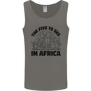 The Five Wild Animas to See in Africa Mens Vest Tank Top Charcoal