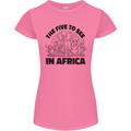 The Five Wild Animas to See in Africa Womens Petite Cut T-Shirt Azalea