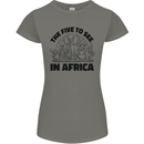 The Five Wild Animas to See in Africa Womens Petite Cut T-Shirt Charcoal