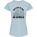 The Five Wild Animas to See in Africa Womens Petite Cut T-Shirt Light Blue