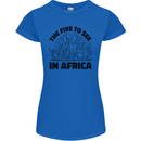 The Five Wild Animas to See in Africa Womens Petite Cut T-Shirt Royal Blue
