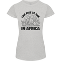 The Five Wild Animas to See in Africa Womens Petite Cut T-Shirt Sports Grey
