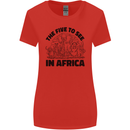 The Five Wild Animas to See in Africa Womens Wider Cut T-Shirt Red
