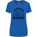 The Five Wild Animas to See in Africa Womens Wider Cut T-Shirt Royal Blue