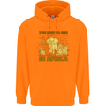 The Five to See in Africa Safari Animals Childrens Kids Hoodie Orange