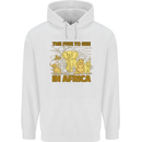 The Five to See in Africa Safari Animals Childrens Kids Hoodie White