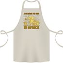 The Five to See in Africa Safari Animals Cotton Apron 100% Organic Natural