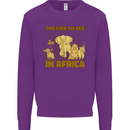 The Five to See in Africa Safari Animals Kids Sweatshirt Jumper Purple