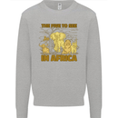 The Five to See in Africa Safari Animals Kids Sweatshirt Jumper Sports Grey