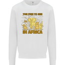 The Five to See in Africa Safari Animals Kids Sweatshirt Jumper White