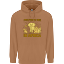 The Five to See in Africa Safari Animals Mens 80% Cotton Hoodie Caramel Latte