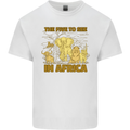 The Five to See in Africa Safari Animals Mens Cotton T-Shirt Tee Top White