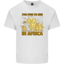 The Five to See in Africa Safari Animals Mens Cotton T-Shirt Tee Top White