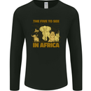 The Five to See in Africa Safari Animals Mens Long Sleeve T-Shirt Black