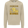 The Five to See in Africa Safari Animals Mens Sweatshirt Jumper Sand
