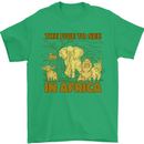 The Five to See in Africa Safari Animals Mens T-Shirt Cotton Gildan Irish Green